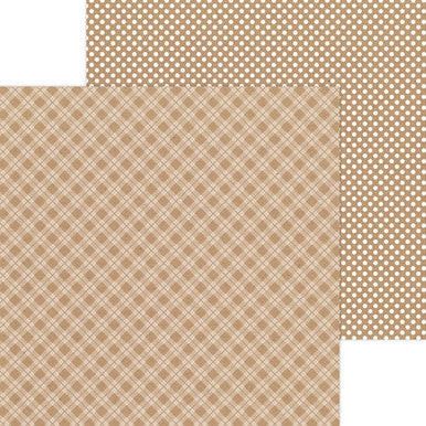 Doodlebug Design - Monochromatic Collection -  Candy Stripe / Sprinkles - 12 x 12 - Kraft