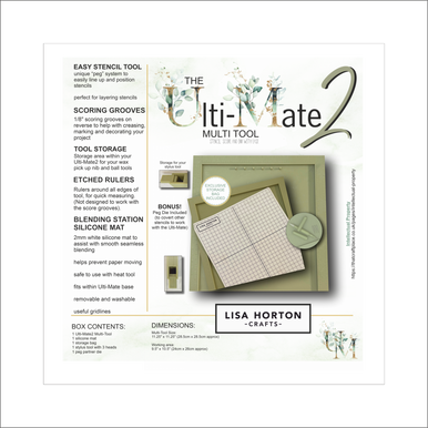 Ulti-Mate2 Multi Tool Stenciling and Scoring by Lisa Horton