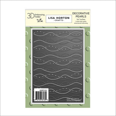 Decorative Pearls 3D Embossing Folder by Lisa Horton