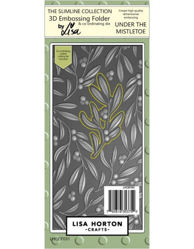 Under the Mistletoe 3D Embossing Folder with Die by Lisa Horton