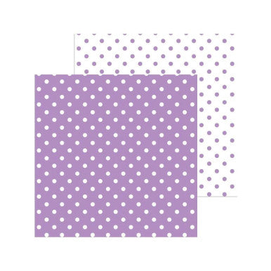 Doodlebug Design - Monochromatic Collection -  swiss dot - 12 x 12 - Orchid