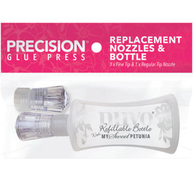 Replacement glue bottle for your favorite glue and nozzles