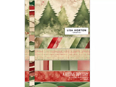 A festive Tapestry Cardstock by Lisa Horton Christmas Holiday