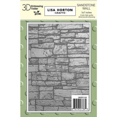 Sandstone Wall 3D Embossing Folder by Lisa Horton