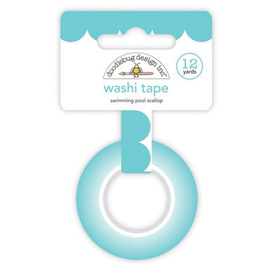Swimming Pool Scallop Washi by Doodlebug