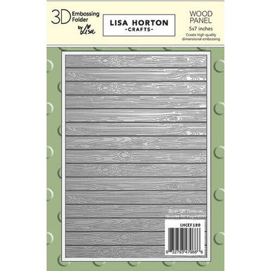 Wood Panel 3D Embossing Folder by Lisa Horton